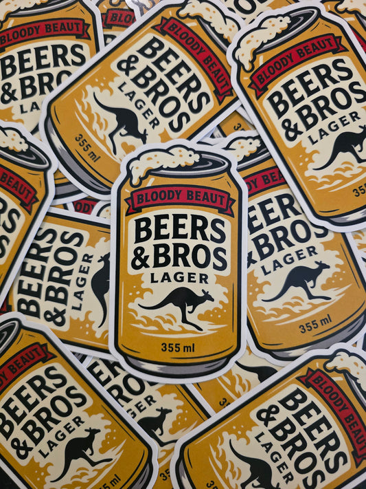 Beers & Bros Lager Sticker